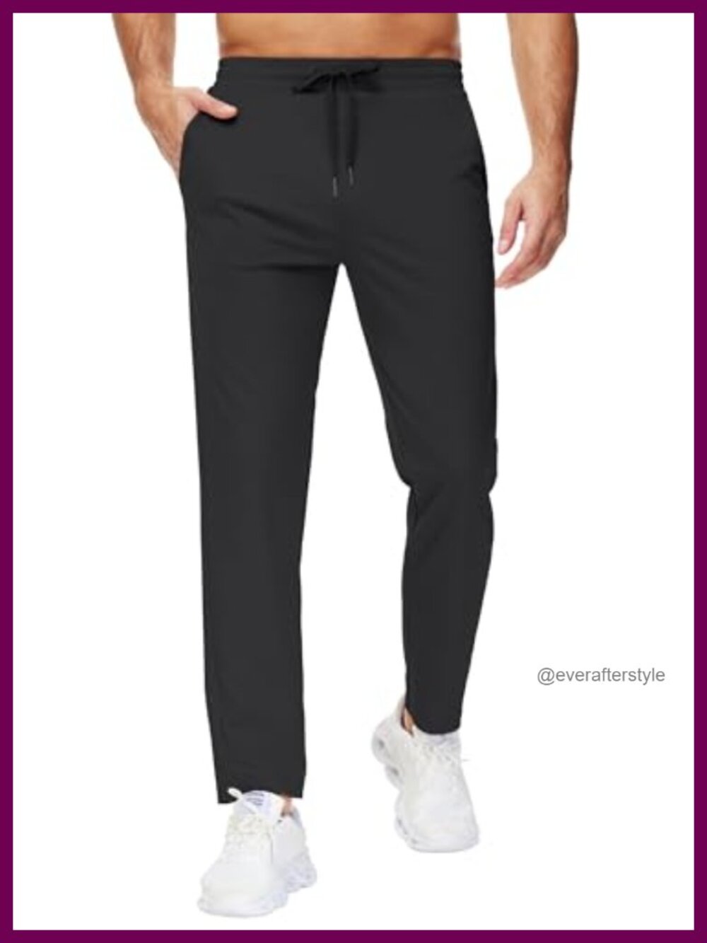 Mens Tall Sweatpants with Zipper Pockets Joggers Running Workout Athletic Gym